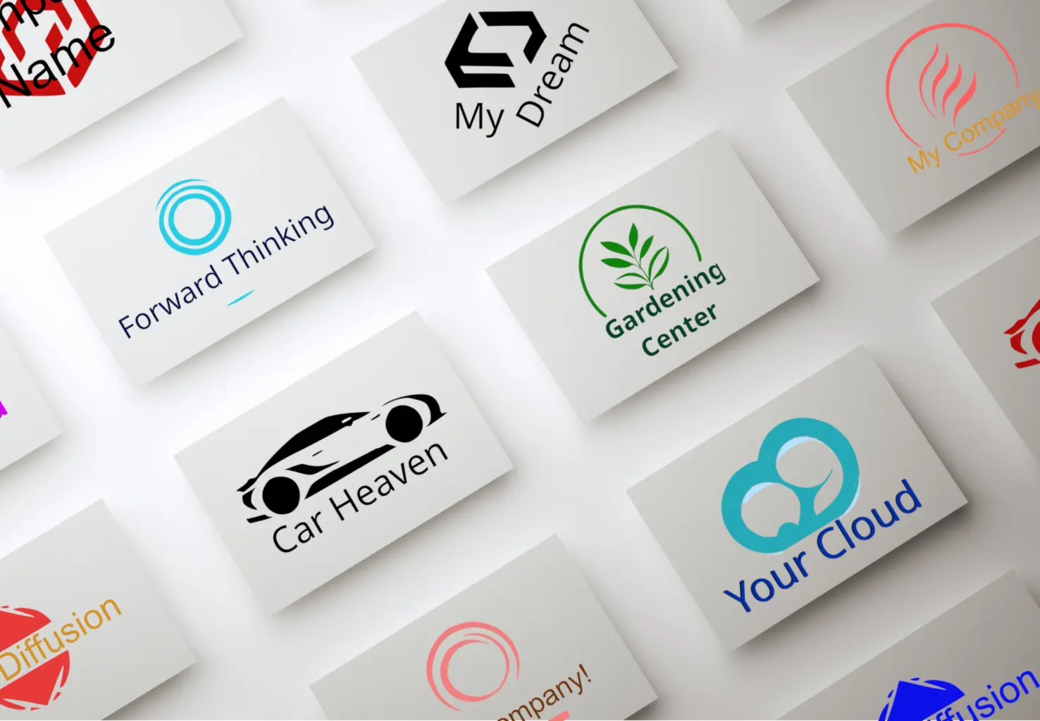 Multiple logos created with Eblem